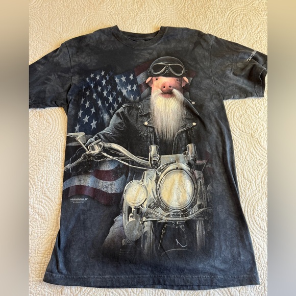 NWOT The Mountain Black and Gray Hog Short Sleeve Tee medium - Picture 1 of 5